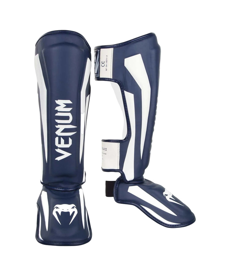 Protège-tibias Venum Elite Marine/Blanc