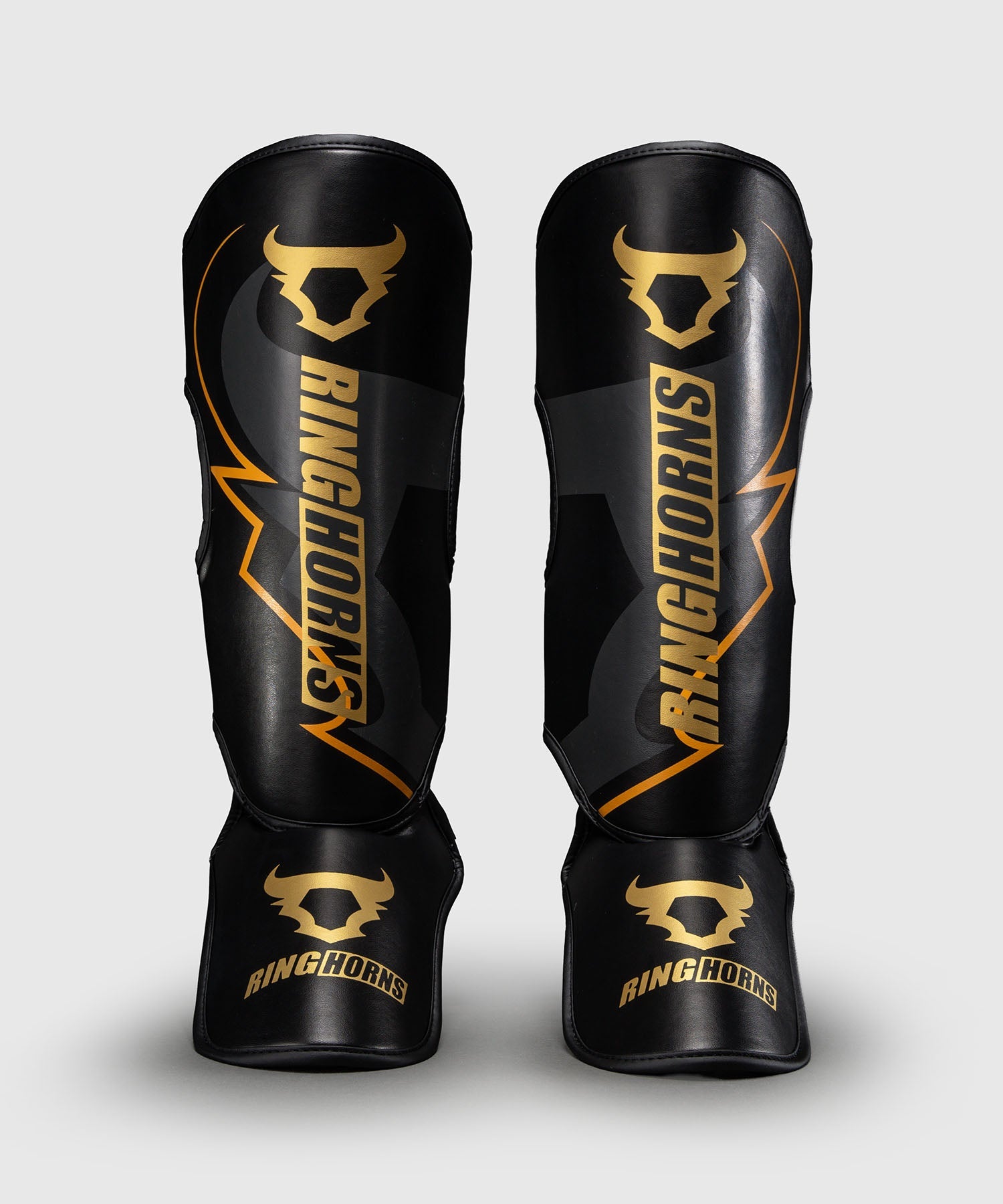 Protège tibias+pieds RingHorns Charger X Venum - Noir/Or
