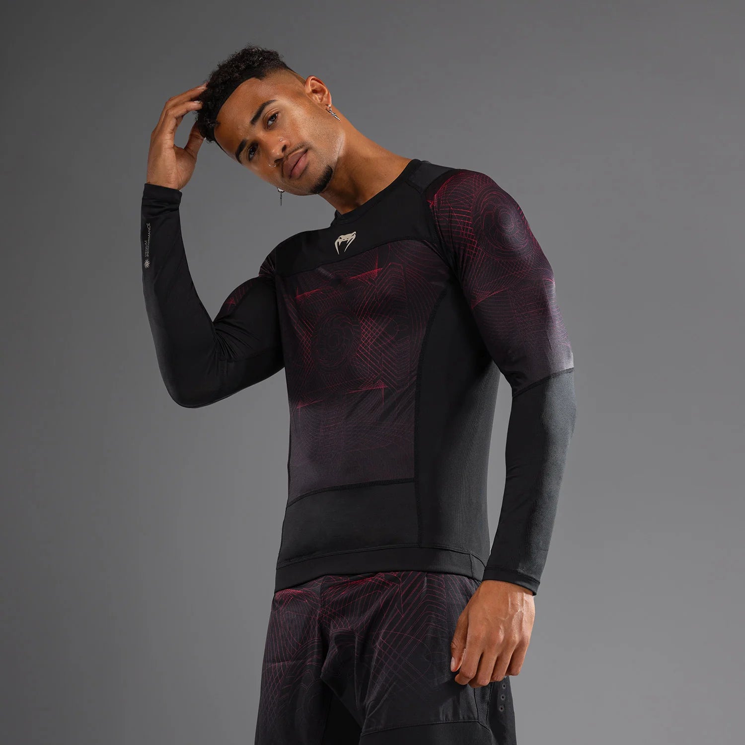 Rashguard Manches Longues Venum G-Fit Air - Noir/Rouge