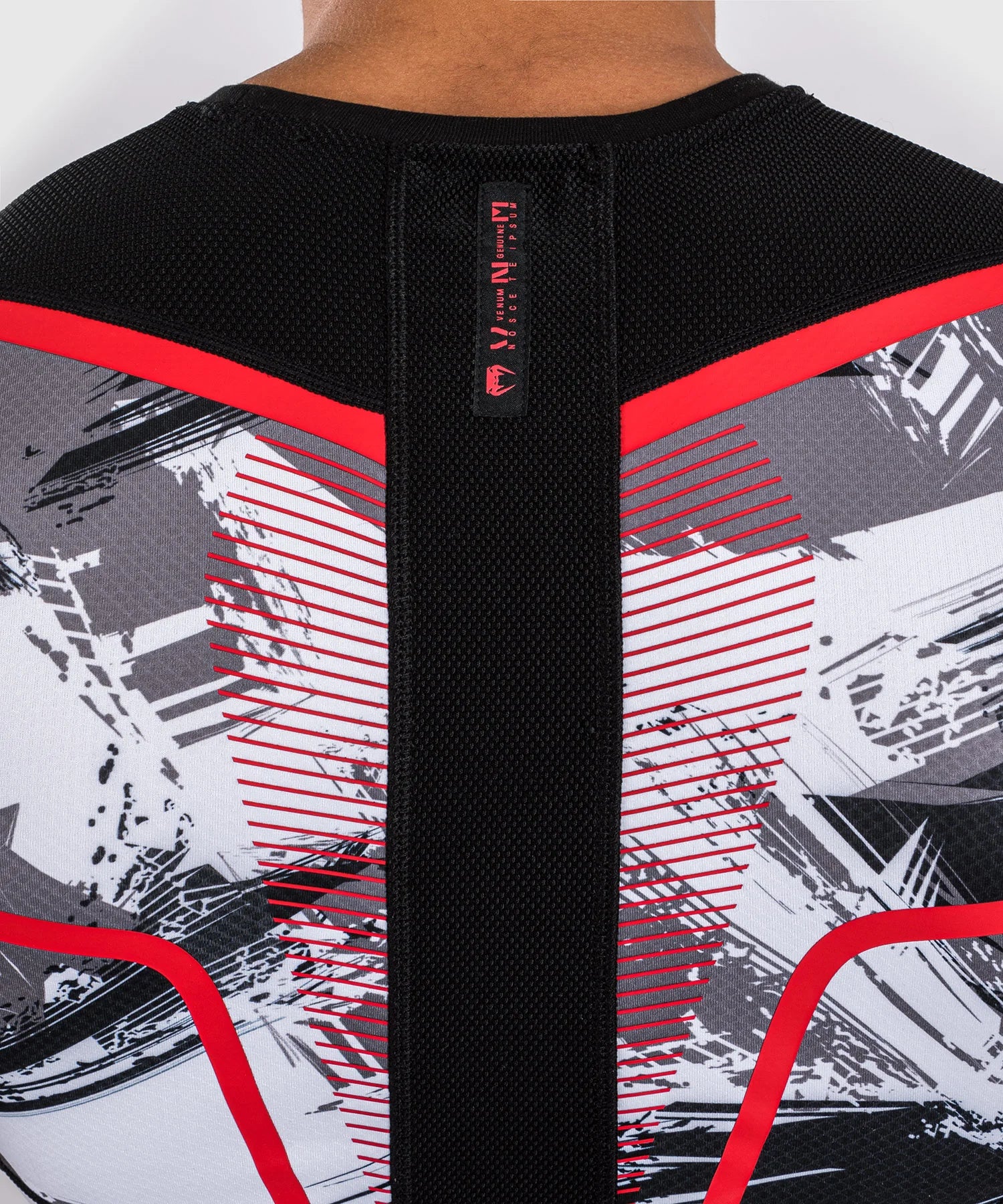 Rashguard Venum Electron 3.0 - Gris/Rouge