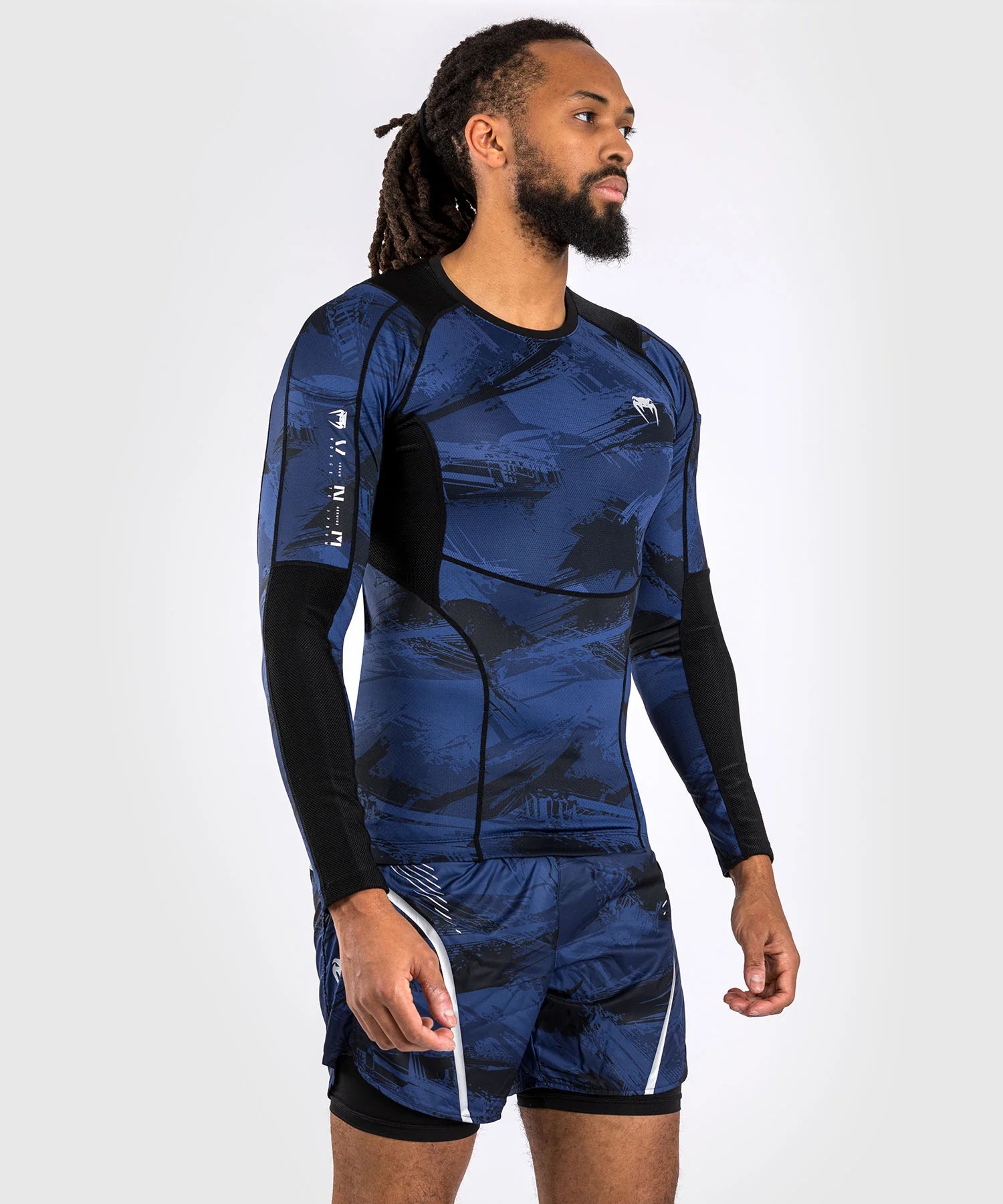 Rashguard Venum Manches Longues Electron 3.0 - Bleu Marine