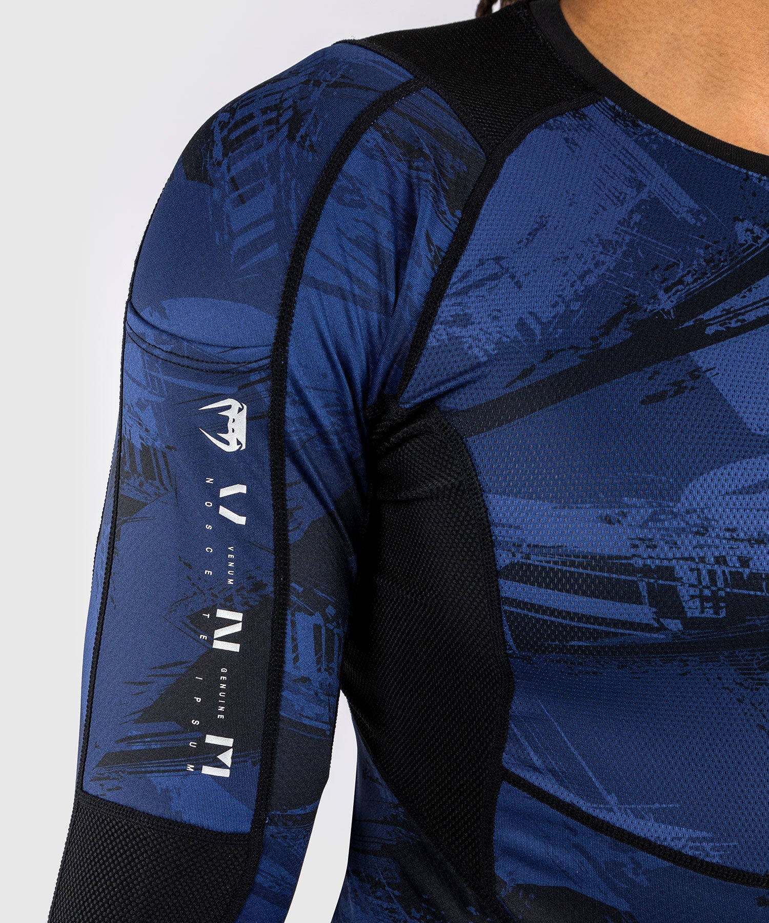 Rashguard Venum Manches Longues Electron 3.0 - Bleu Marine