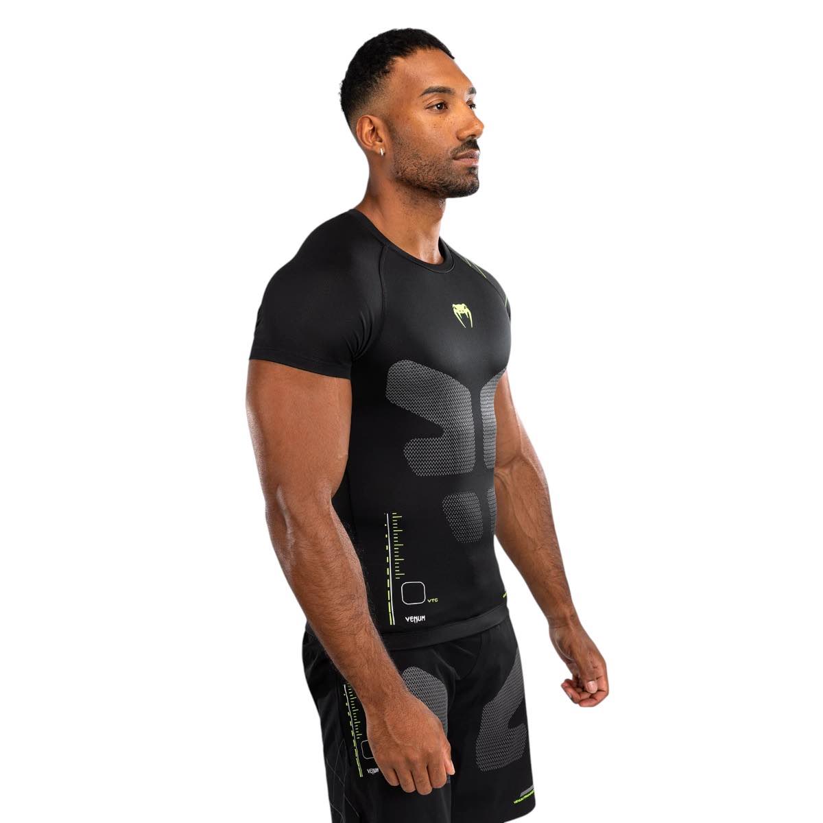Rashguard Venum Training Camp 4.0 - Noir/Vert Néon | MMA & BJJ | Boutique des Arts Martiaux