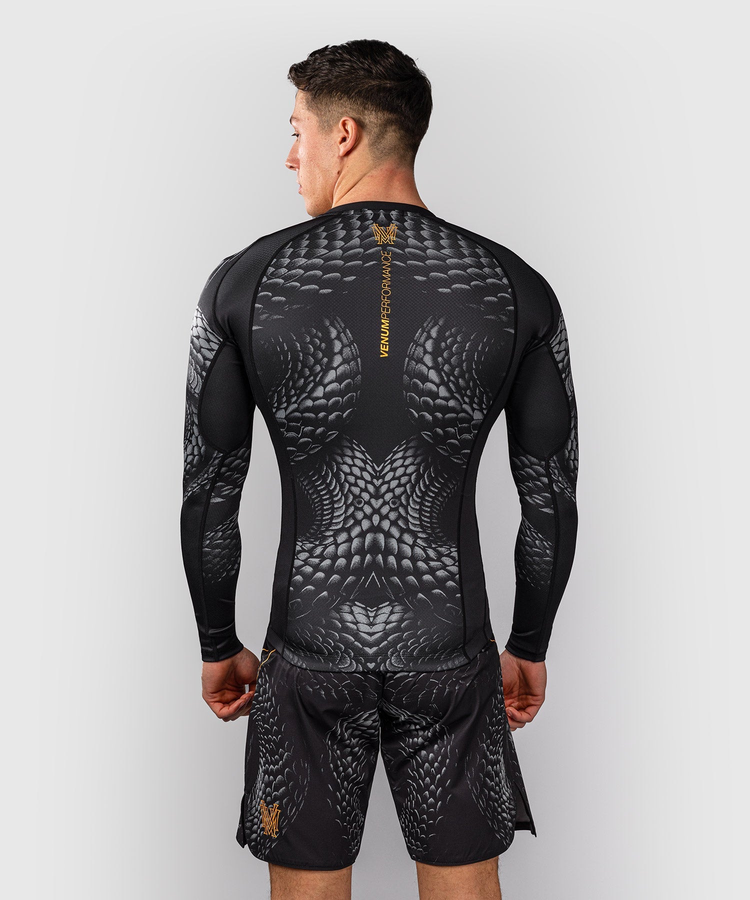 Rashguard Manches Longues Venum Matupa - Noir/Gris/Or
