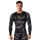 Rashguard Manches Longues Venum Matupa - Noir/Gris/Or