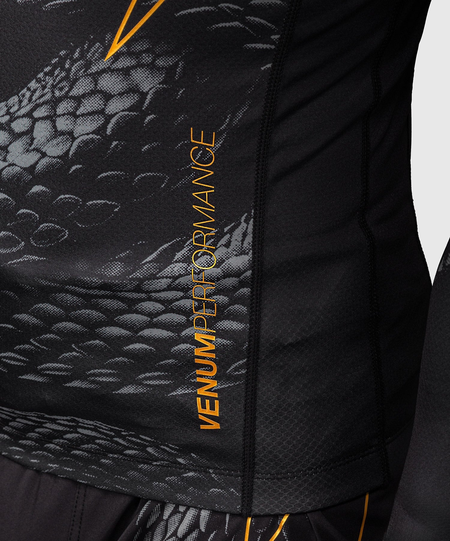 Rashguard Manches Longues Venum Matupa - Noir/Gris/Or