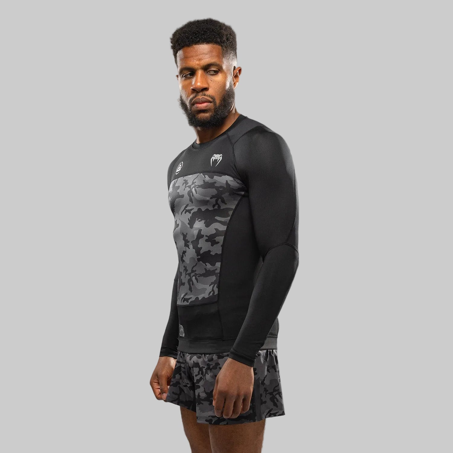 Rashguard manches longues Venum x Polaris - Noir/Gris