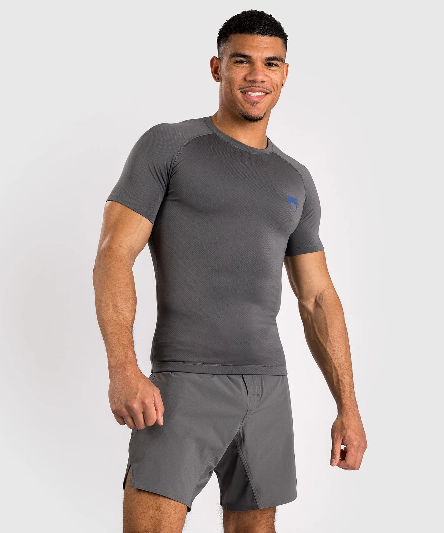 Rashguard à manches courtes Venum Contender - Gris