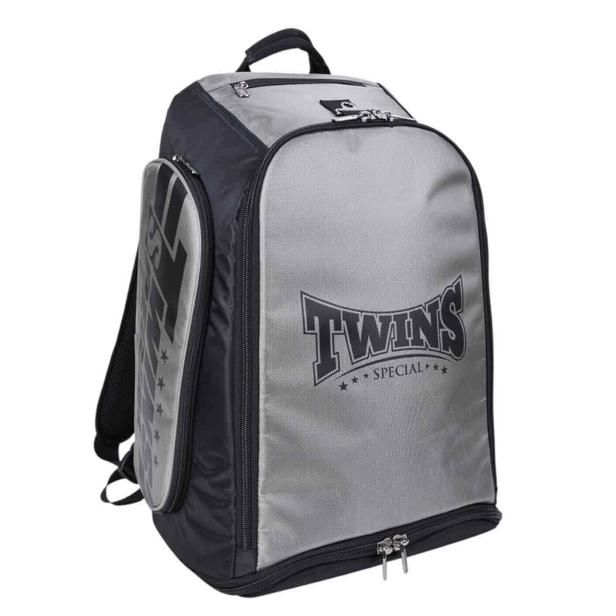 Sac de Sport Premium 2 en 1 Twins Spécial BAG5 I Equipements Boxe Gris