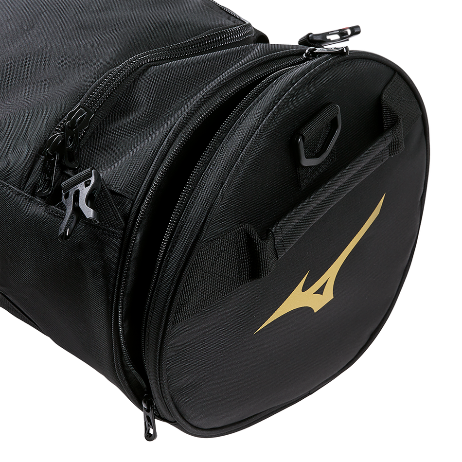 Marquage Judo en caractères japonais du sac Mizuno Multiway noir or