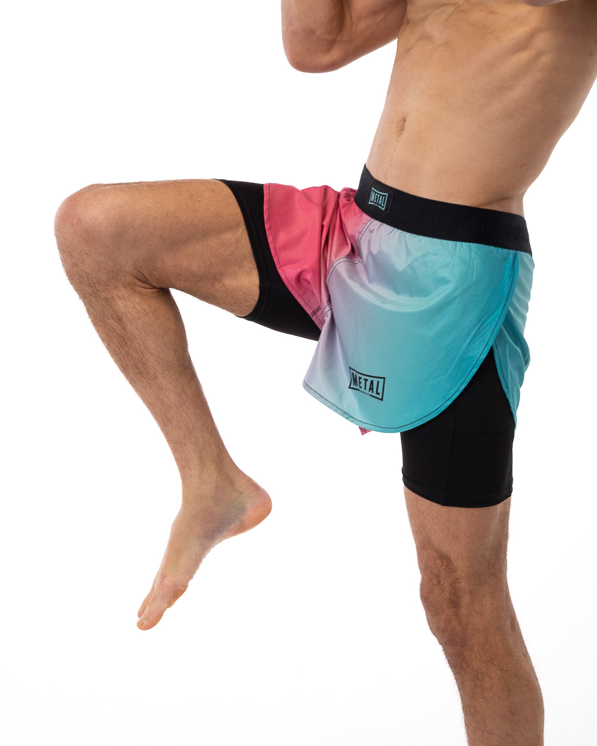 Short MMA  2 en 1 -  Metal Boxe Miami Vice