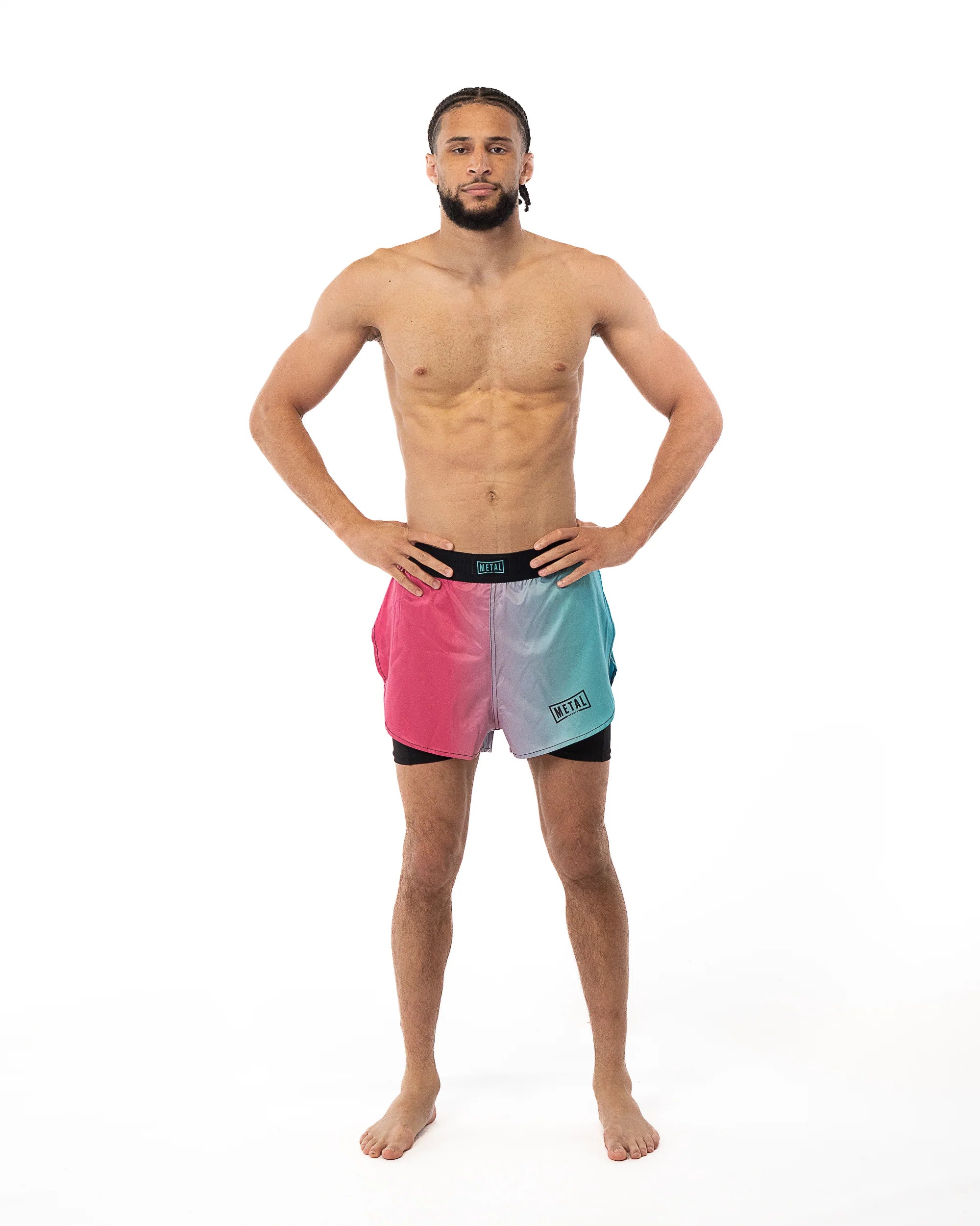 Short MMA  2 en 1 -  Metal Boxe Miami Vice