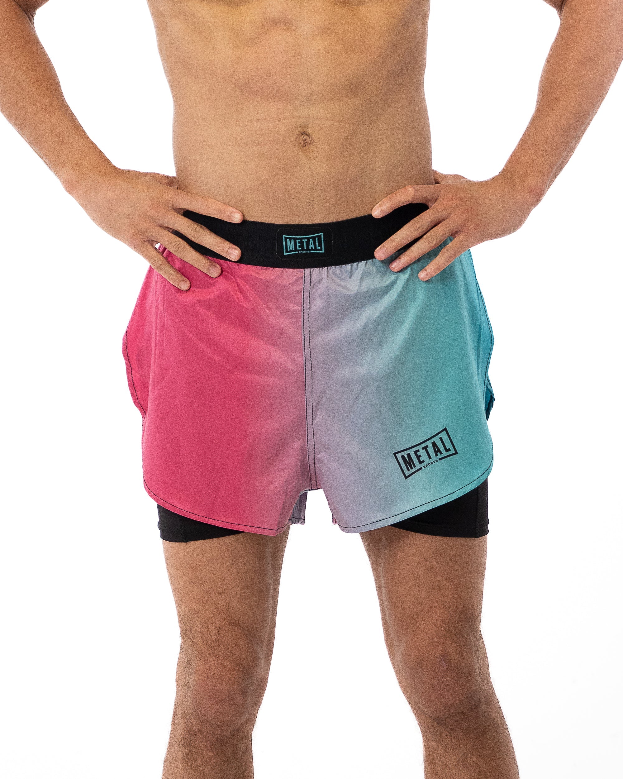 Short MMA  2 en 1 -  Metal Boxe Miami Vice