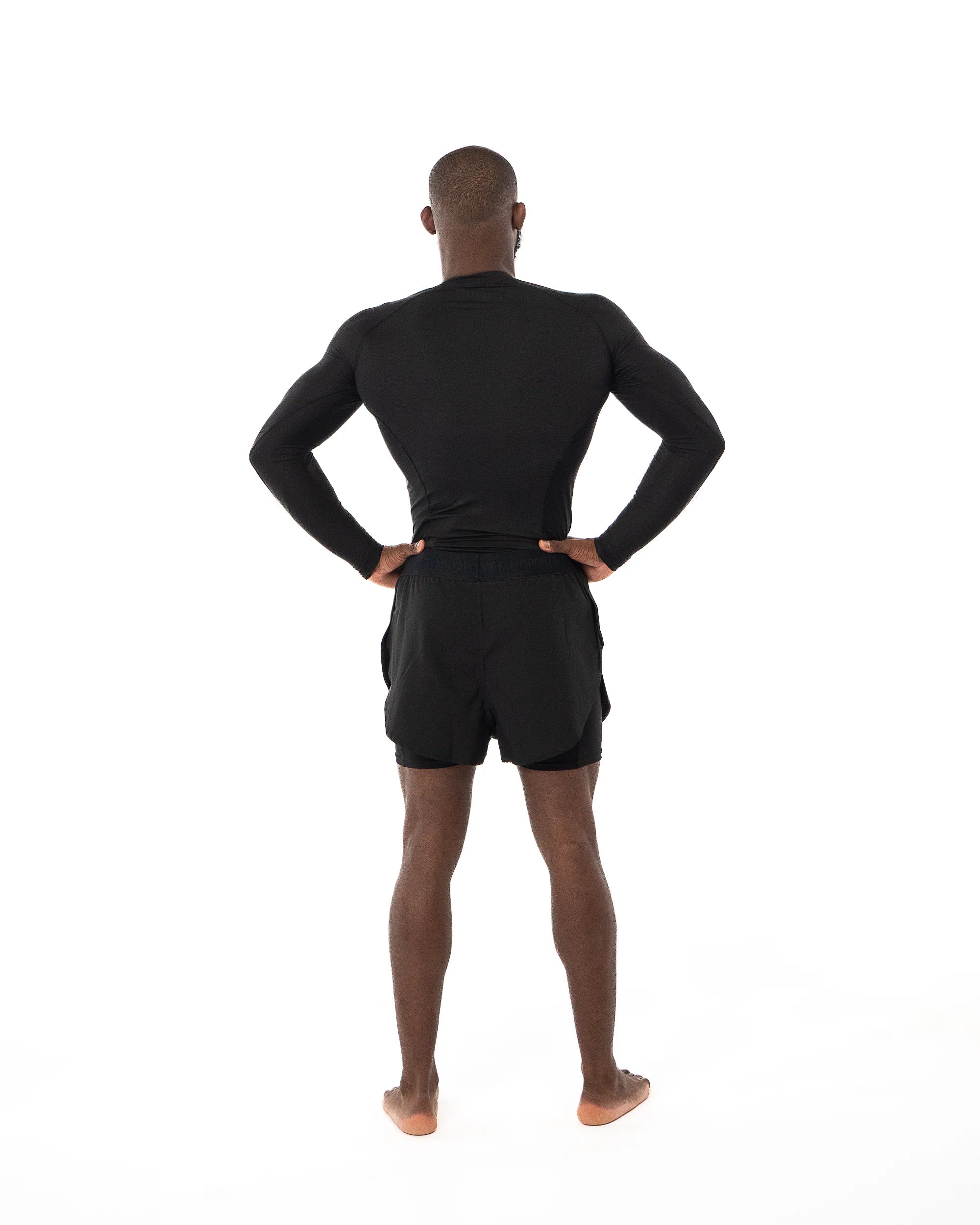 Short MMA  2 en 1 -  Metal Boxe Noir