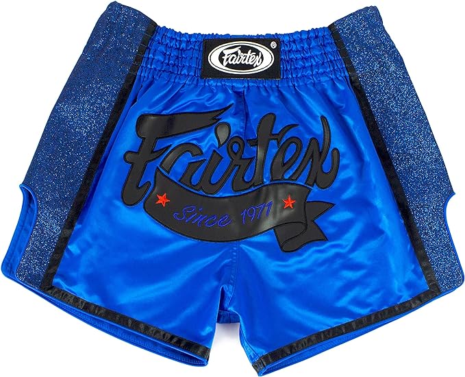 Short de Muay Thaï Fairtex Bleu / Noir