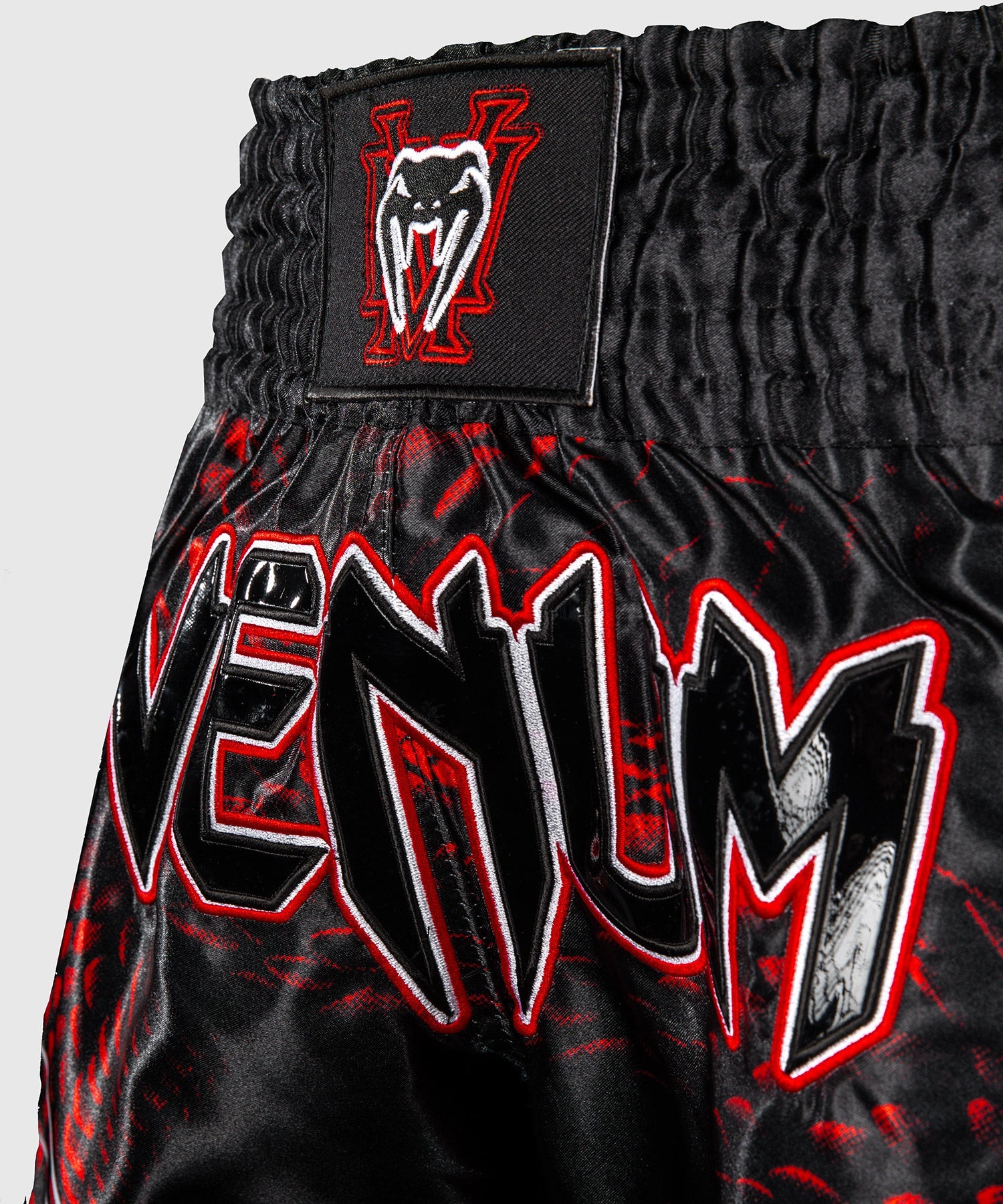 Short de Muay Thai Venum Matupa - Noir/Rouge/Argent