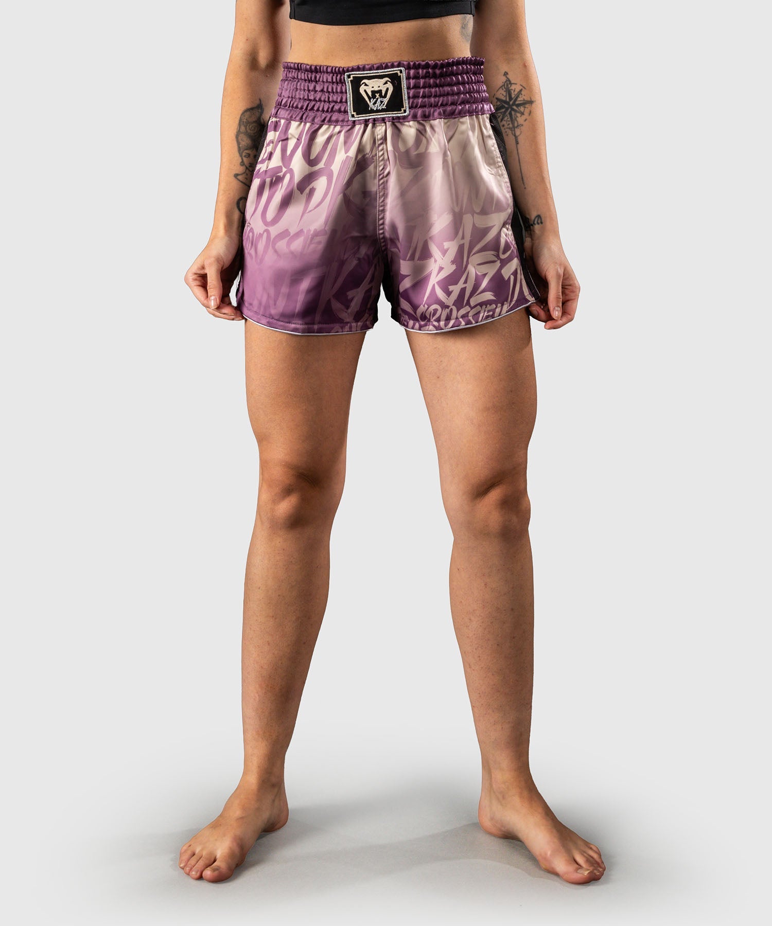 Short de Muay Thai Venum x Kaz - Orchidée sombre
