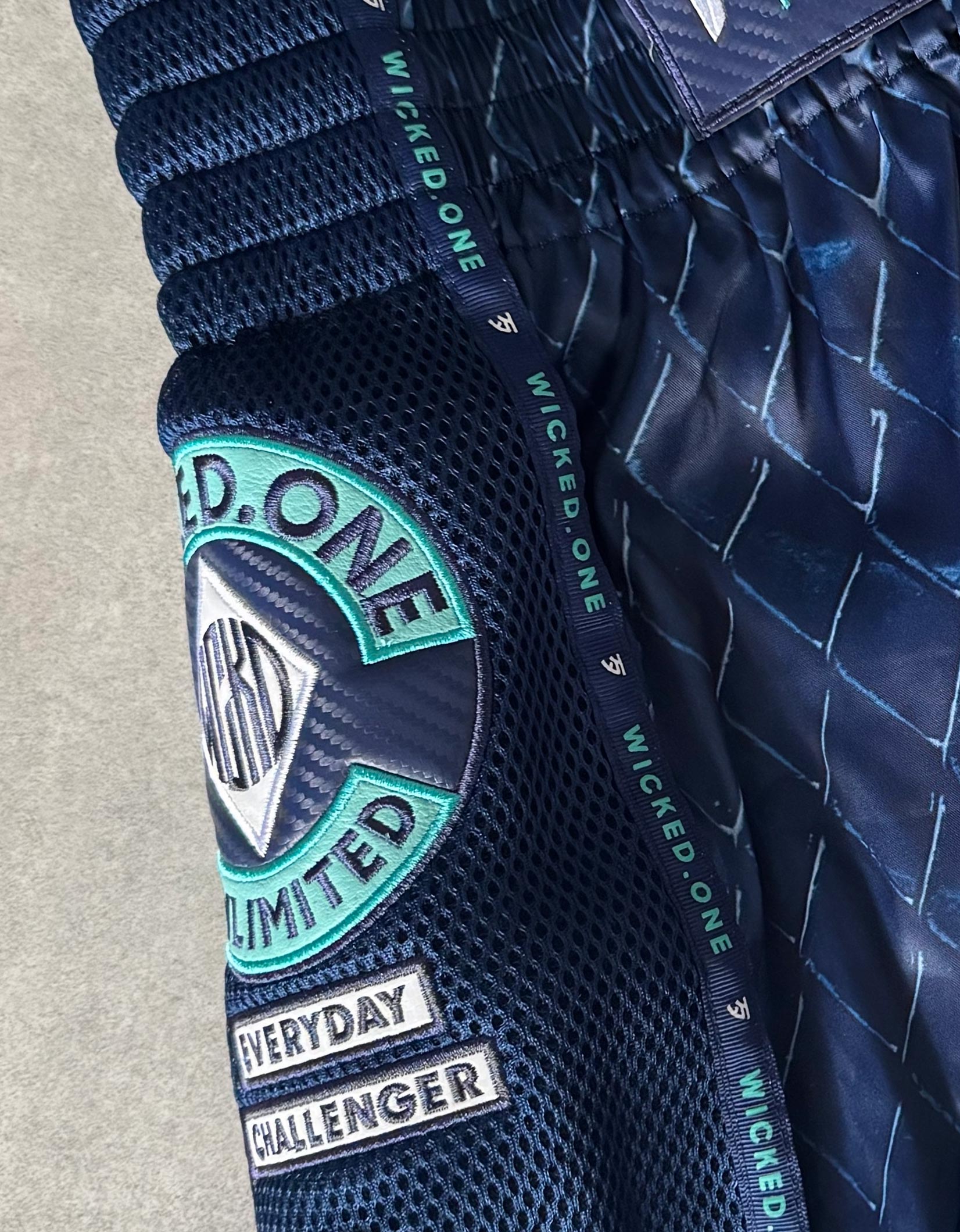 Short de Muay Thaï Wicked One - CAGE Navy