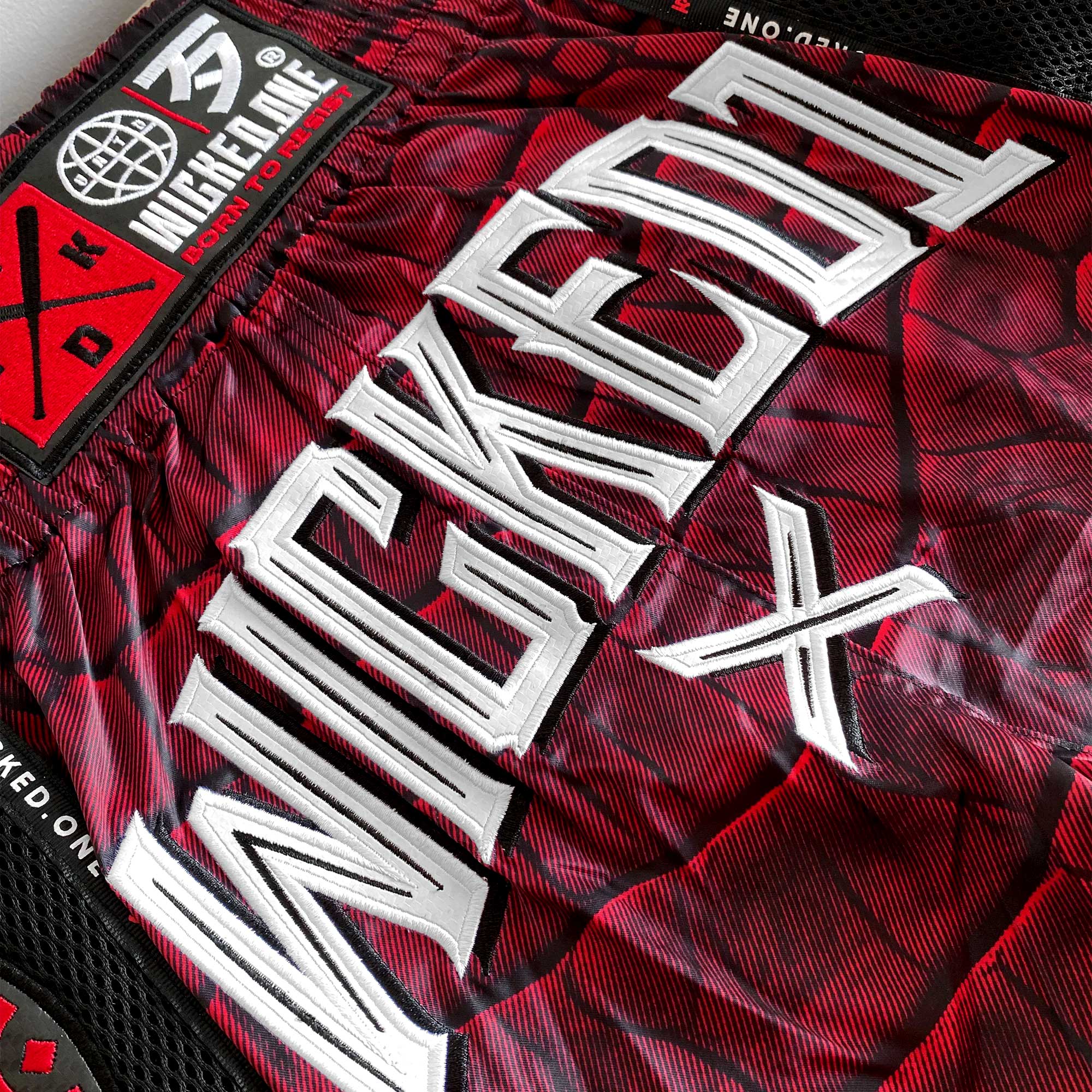 Short de Muay Thaï Wicked One - CAÏMAN Rouge