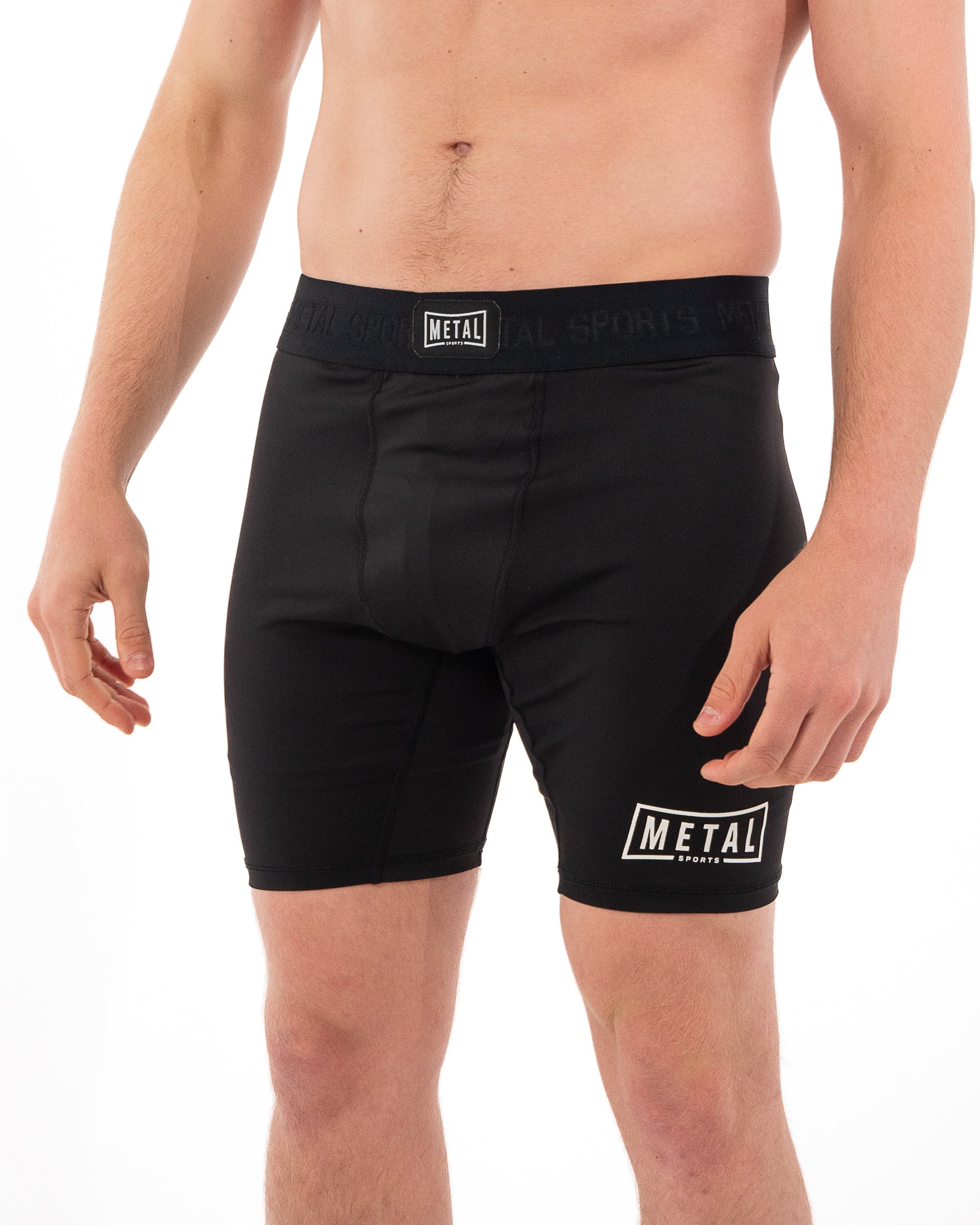 Short de compression Metal Boxe - Noir