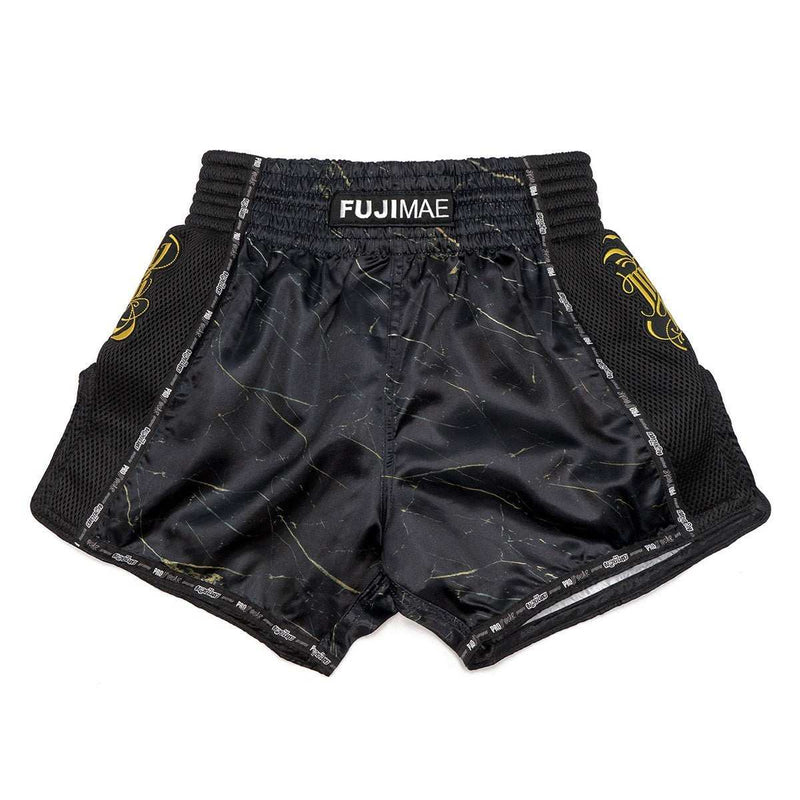 Short de boxe Thaï FUJIMAE ProWear Print Noir/or