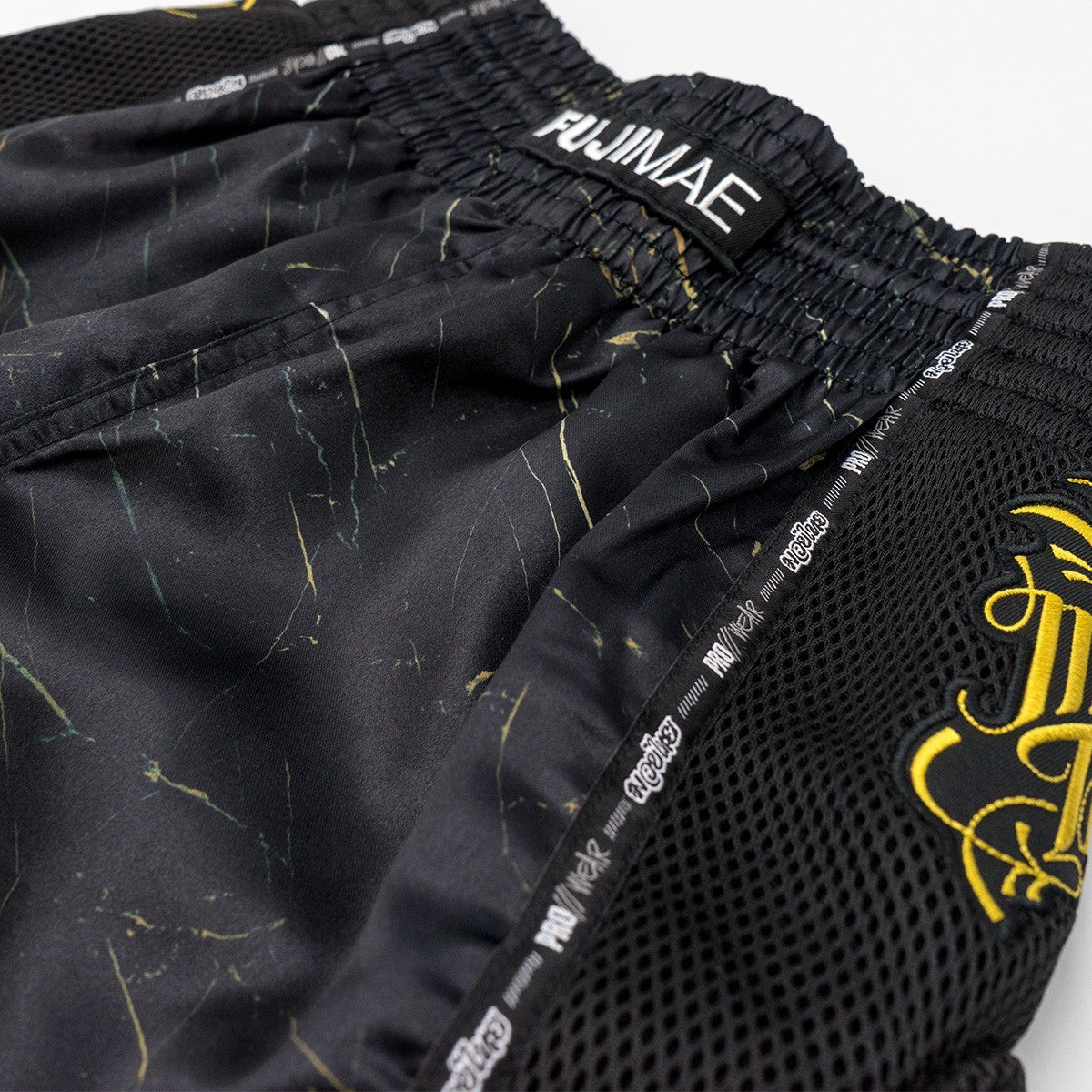 Short de boxe Thaï FUJIMAE ProWear Print Noir