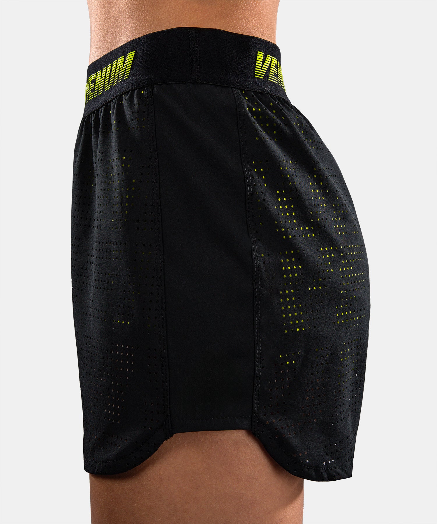 Short d’entraînement femme Venum Lazer - Noir/Jaune