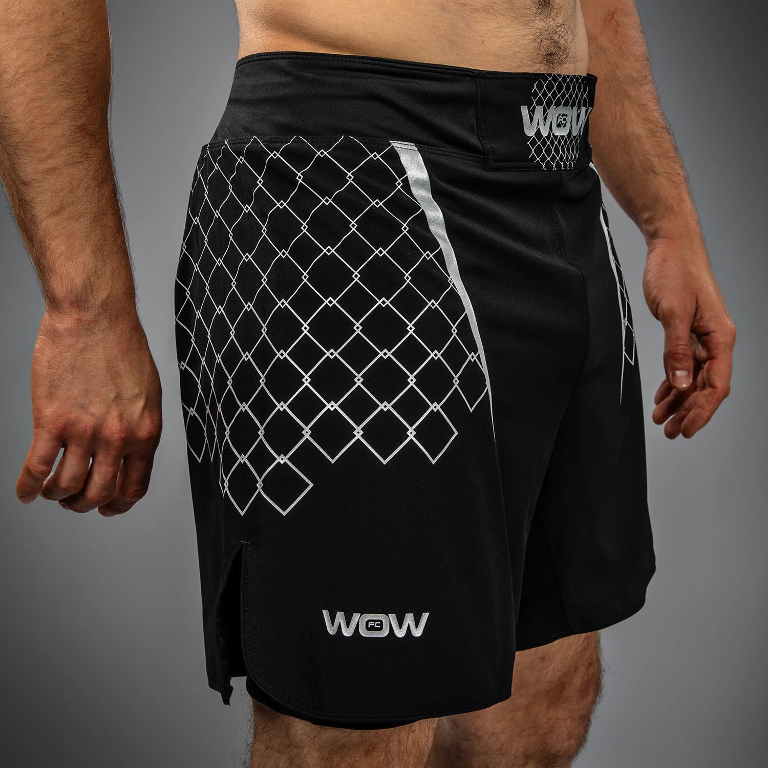 Short de Combat Venum X WOW FC - Noir/Gris