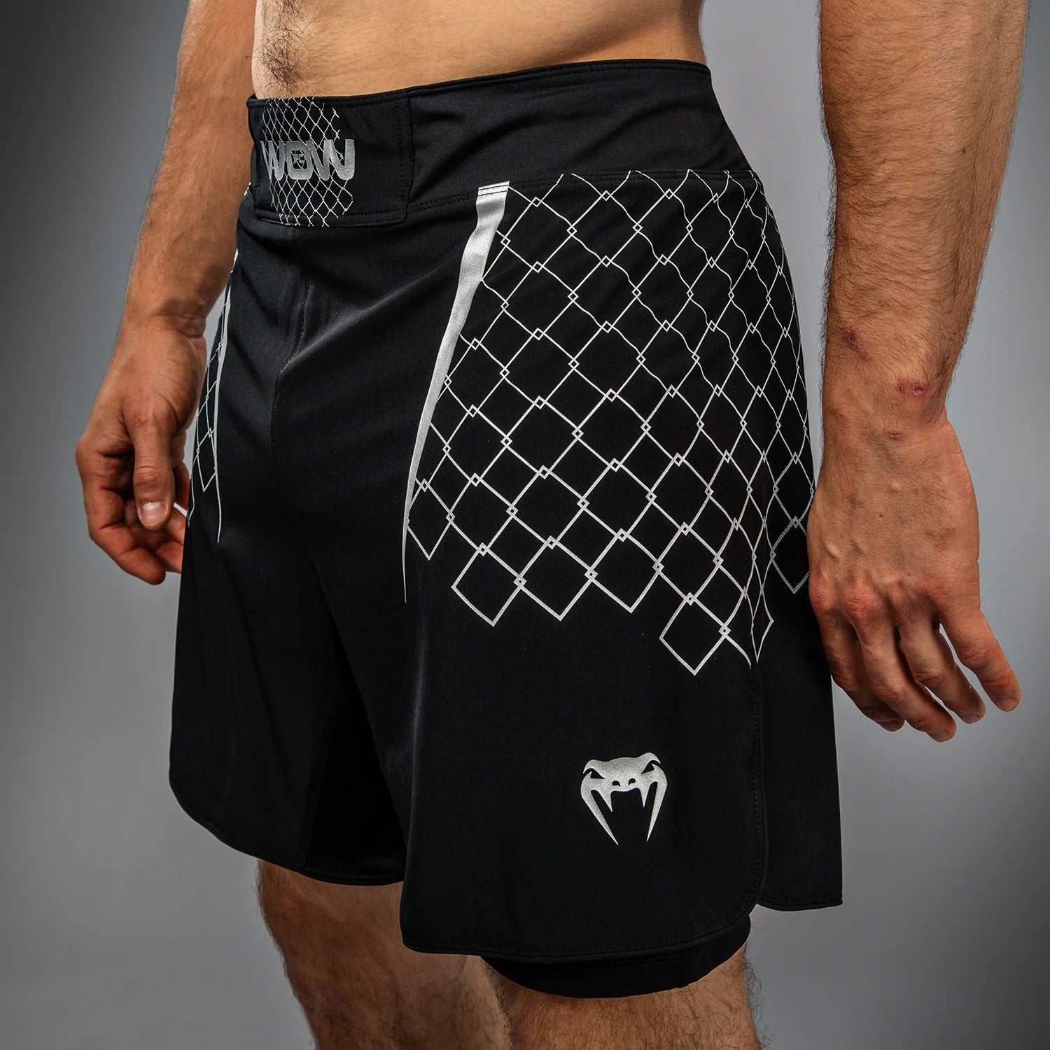 Short de Combat Venum X WOW FC - Noir/Gris