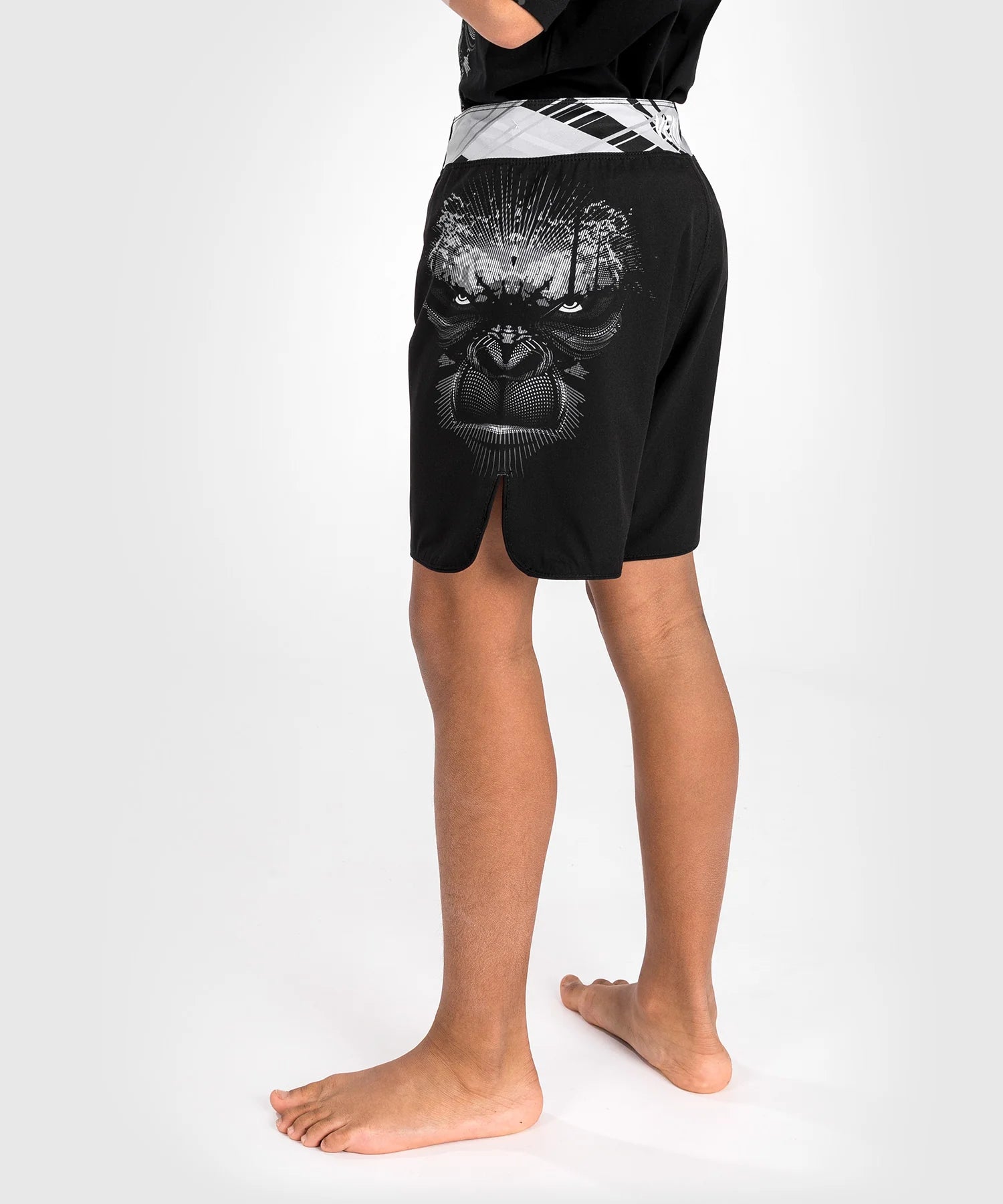 Short de Combat pour Enfants Venum Gorilla Jungle - Noir/Blanc