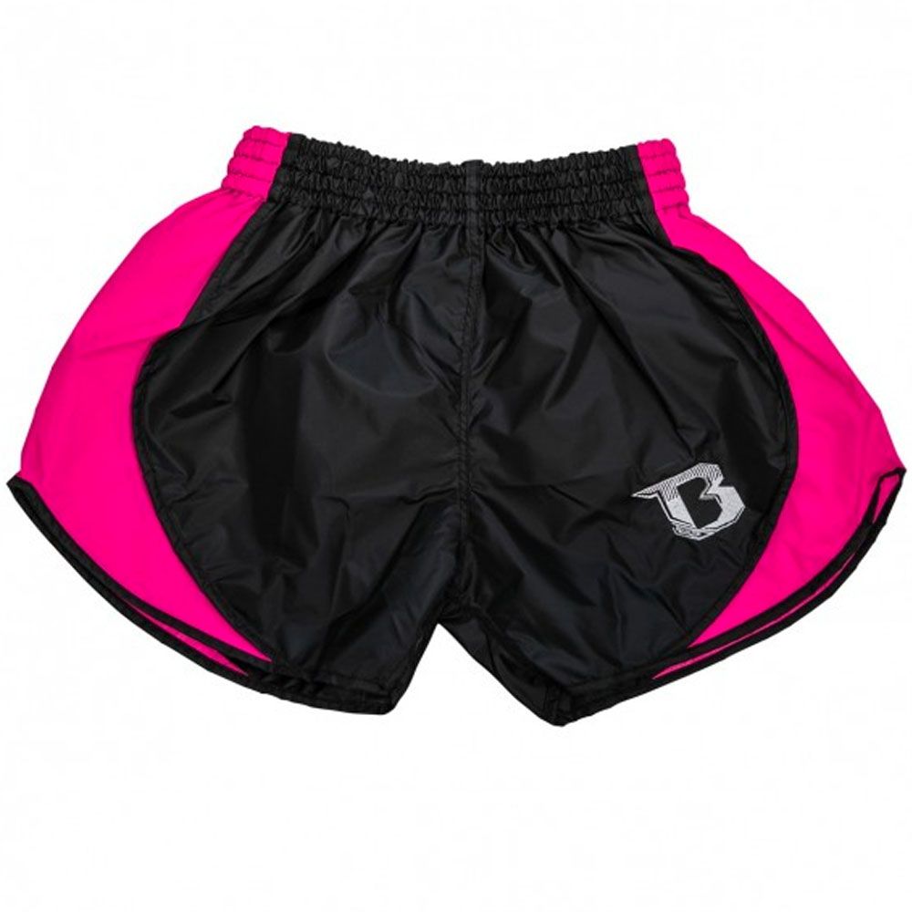 Short de Muay Thai Booster Retro Hybrid Noir/Rose