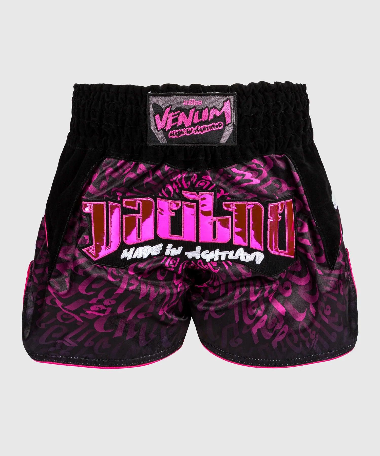 Short de Muay Thai Venum Attack 2.0 - Noir/Rose