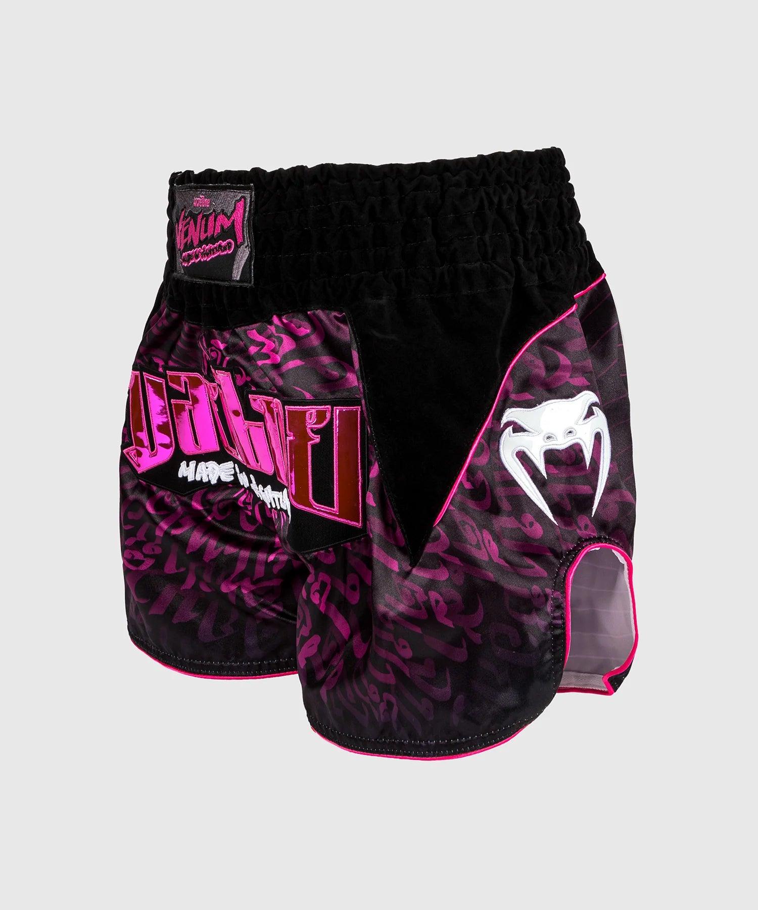 Short de Muay Thai Venum Attack 2.0 - Noir/Rose