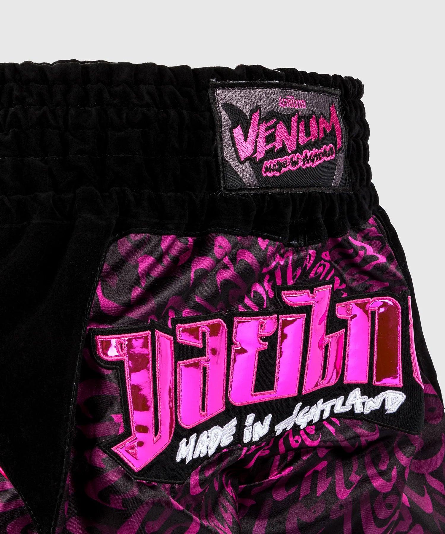 Short de Muay Thai Venum Attack 2.0 - Noir/Rose