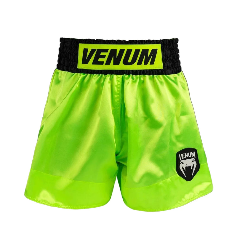 Short de Muay Thai Venum Classic Evo Jaune Néon