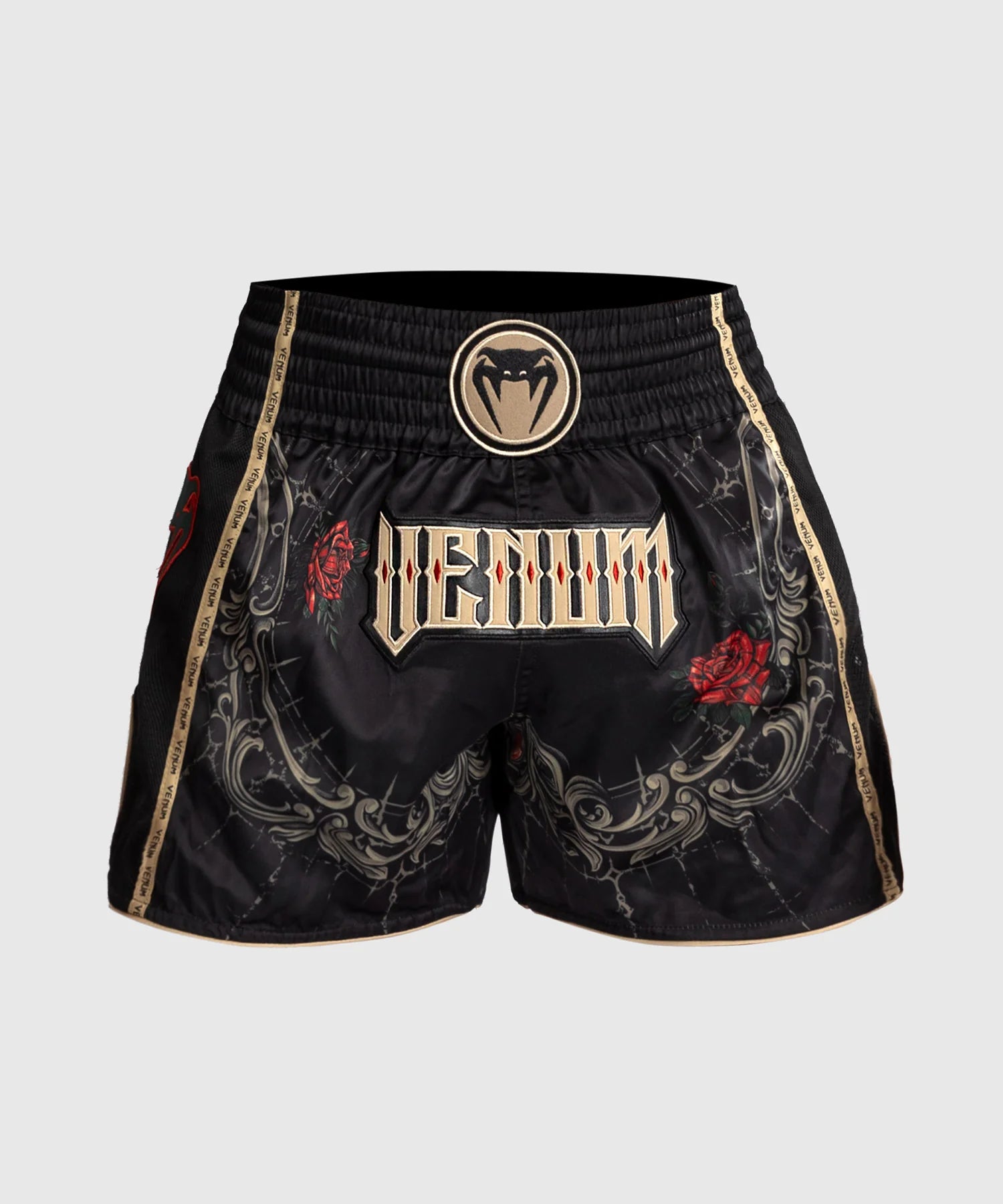 Short de Muay Thai Venum Santa Muerte 5.0 - Noir Profond/Or