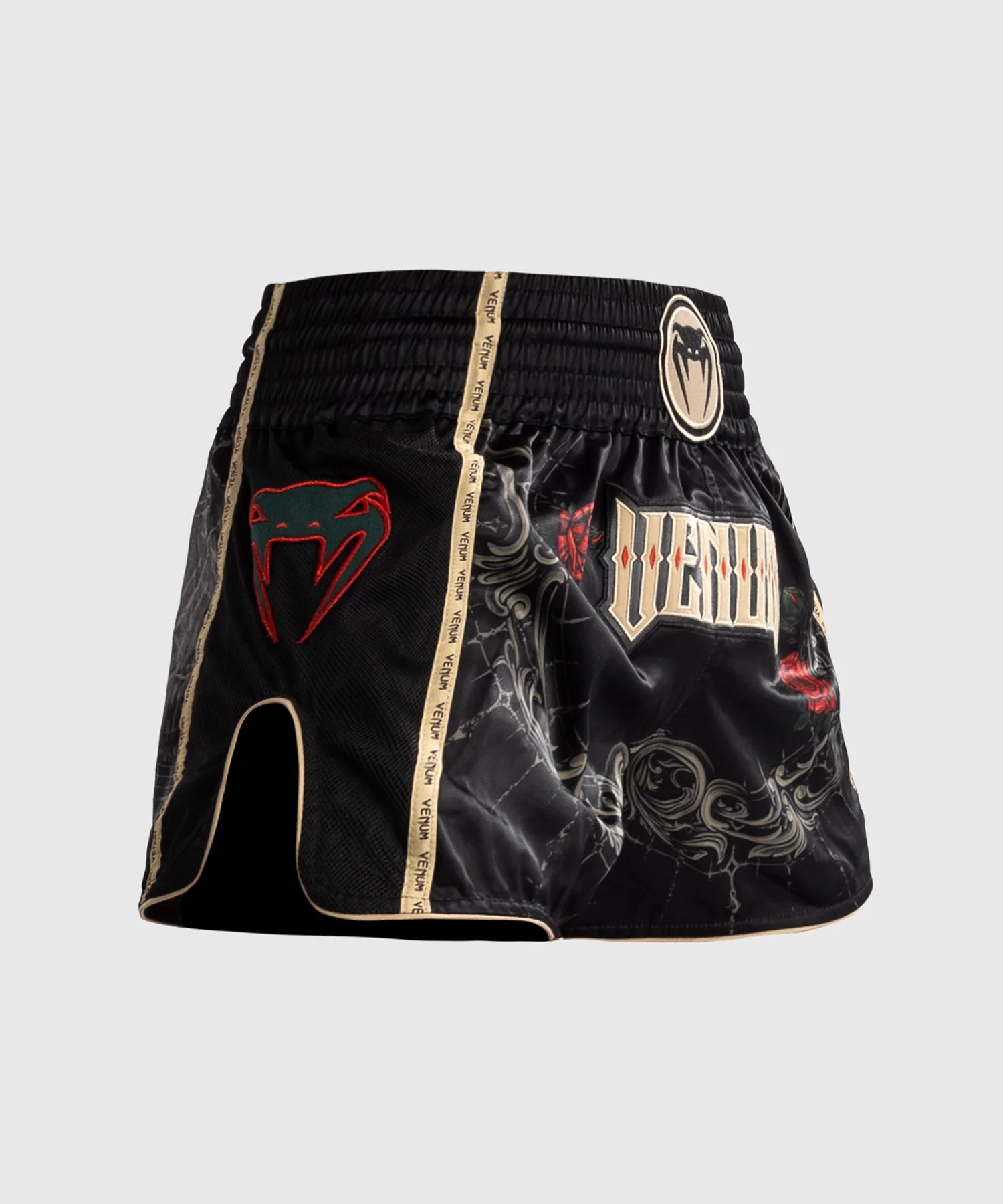 Short de Muay Thai Venum Santa Muerte 5.0 - Noir Profond/Or