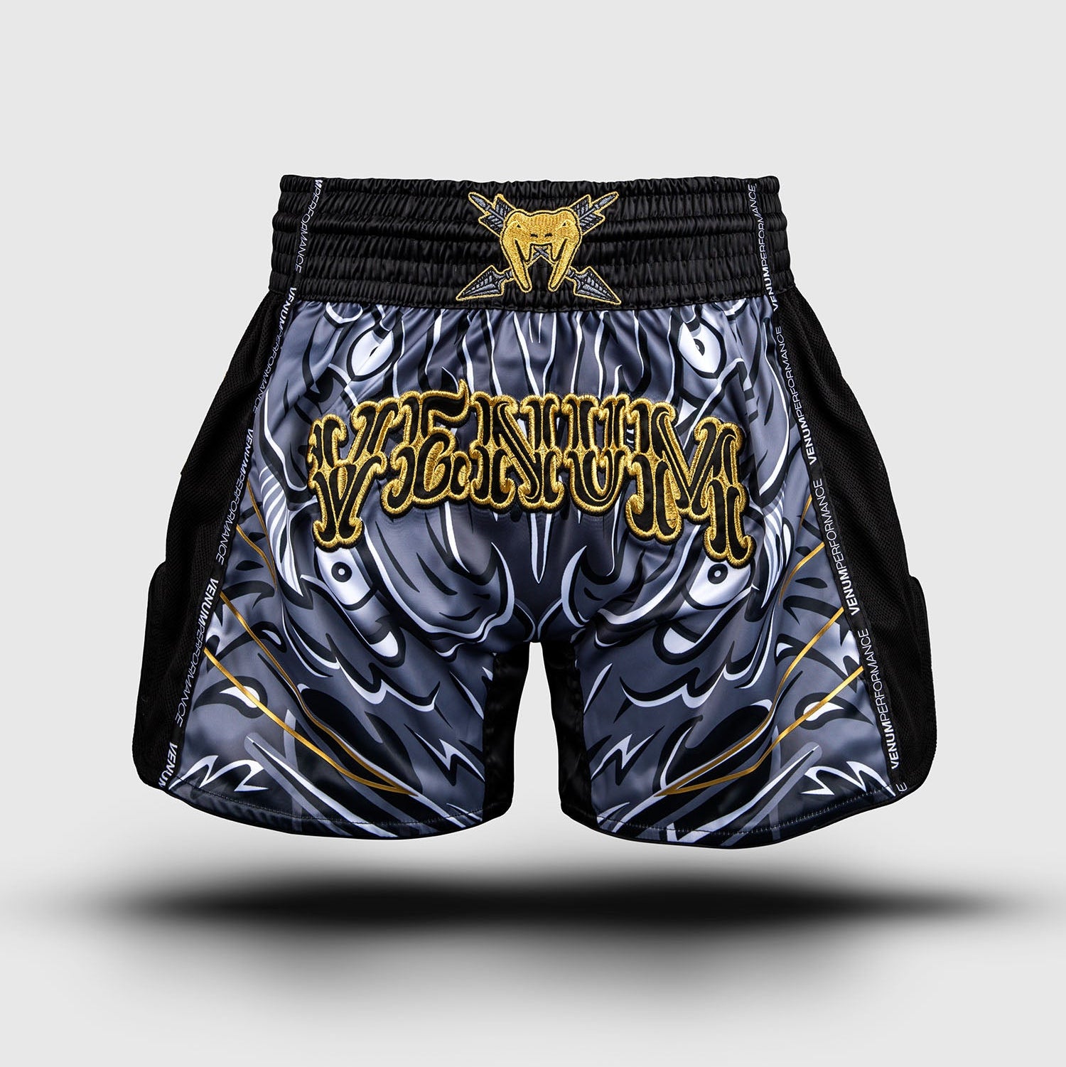 Short de Muay Thaï Venum Wolf Atak - Noir/Gris