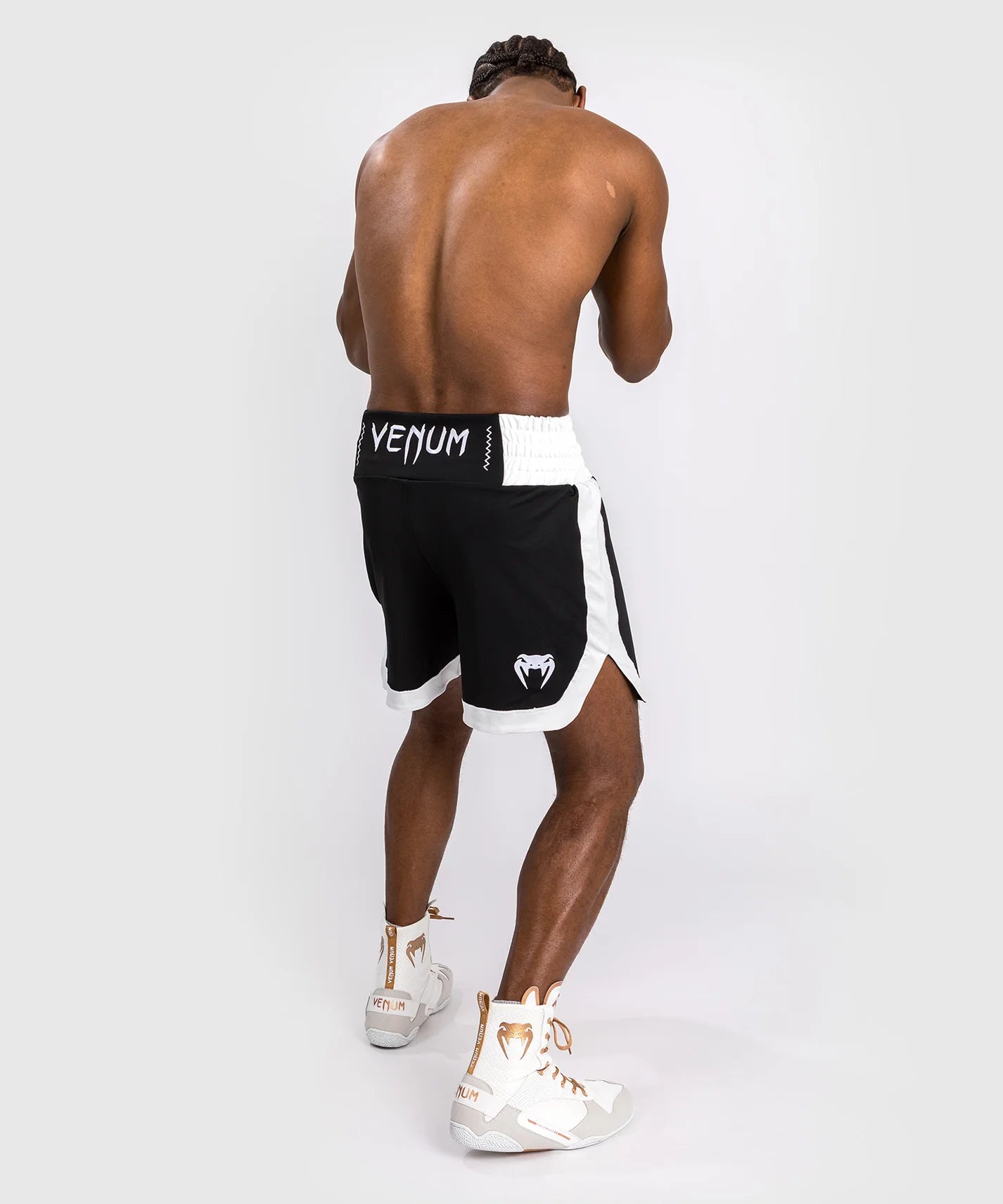 Short de boxe Venum Classic - Noir/Blanc