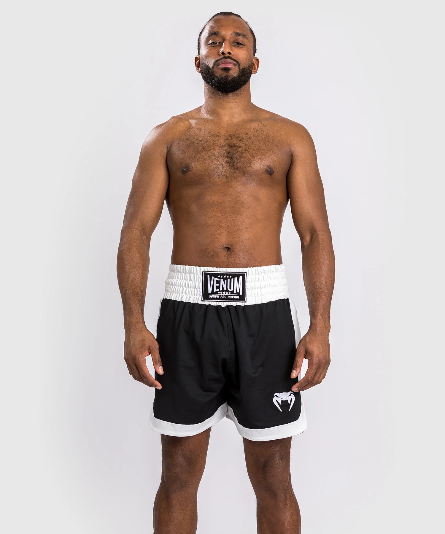 Short de boxe Venum Classic - Noir/Blanc