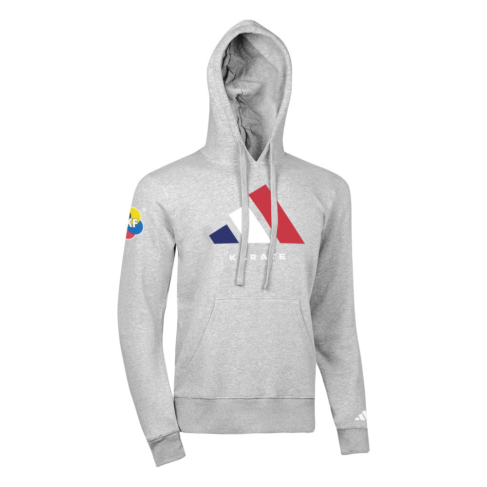 Sweat à capuche Adidas Karate National Line France - Gris