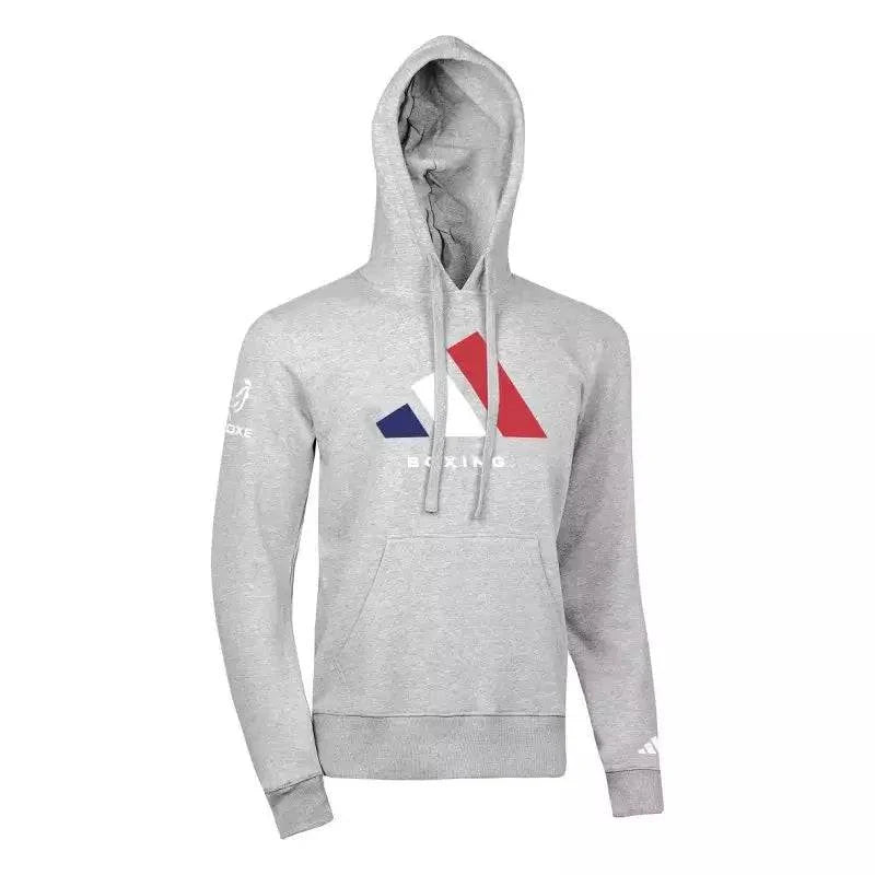 Sweat à capuche FFB Adidas Boxing France - Gris