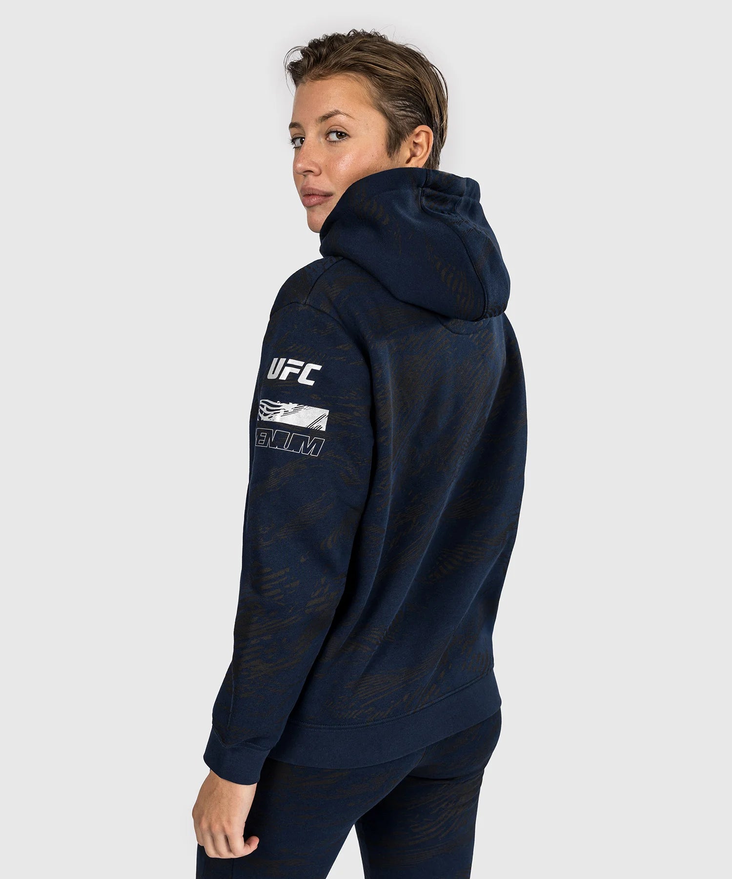 Sweatshirt à Capuche Femme UFC Fusion by Venum Authentic Fight Week - Bleu