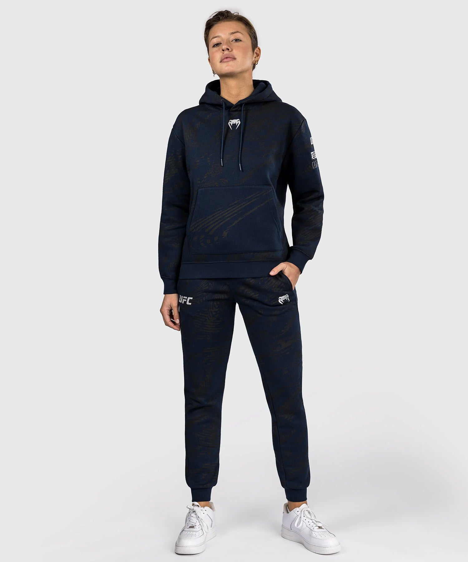 Sweatshirt à Capuche Femme UFC Fusion by Venum Authentic Fight Week - Bleu