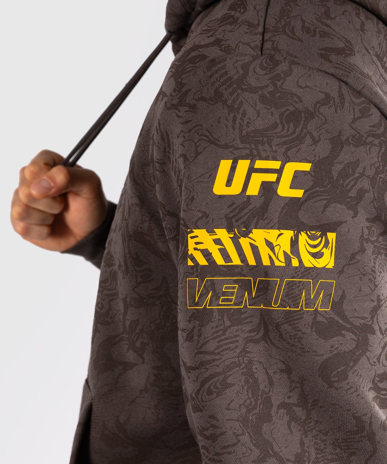 Sweatshirt à Capuche UFC Fusion by Venum Authentic Fight Week Marron