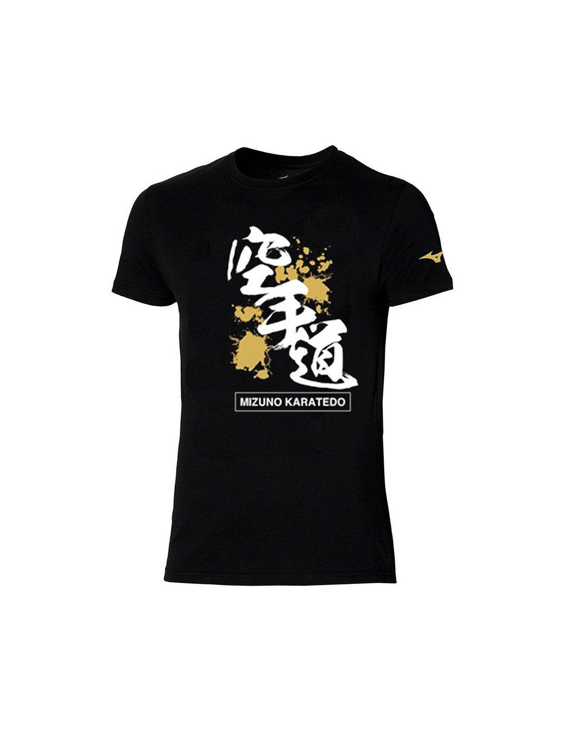 T-shirt Mizuno Karatedo – 100% coton, noir