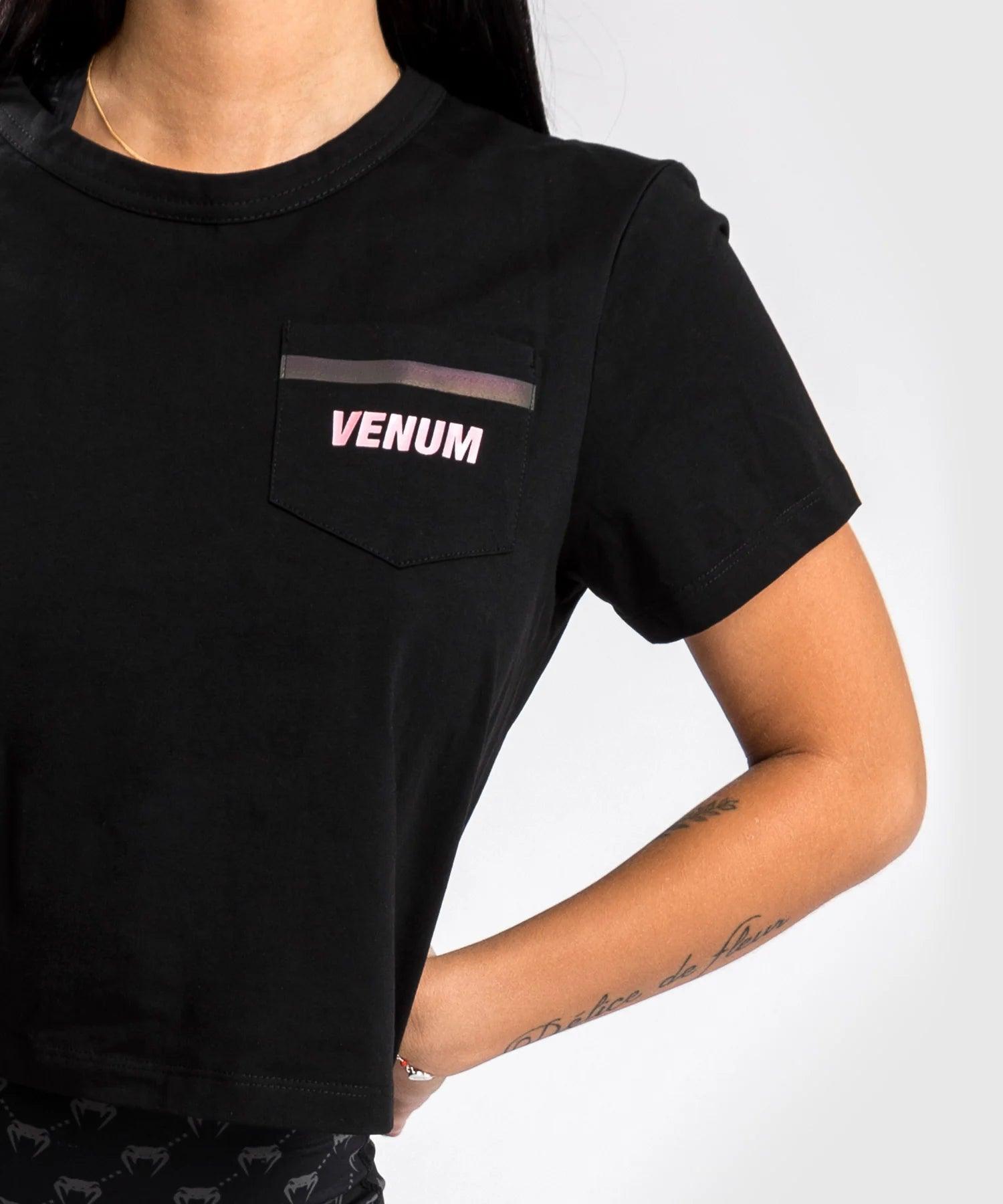 T-shirt Venum Pink Pocket- Pour Femme - Noir/Or Rose M