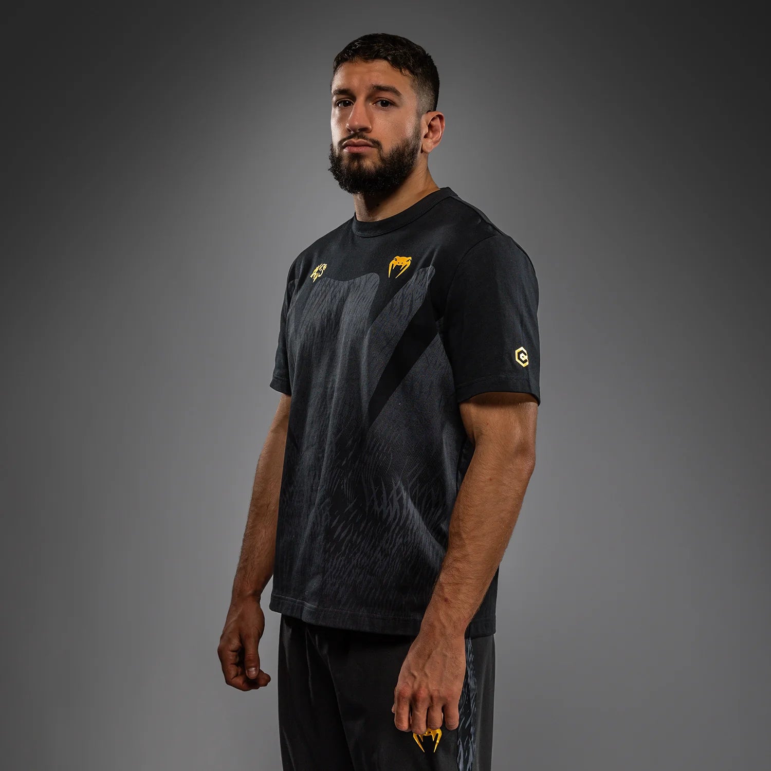 T-shirt Venum x Chimaev Wild Borz – Noir/Gris