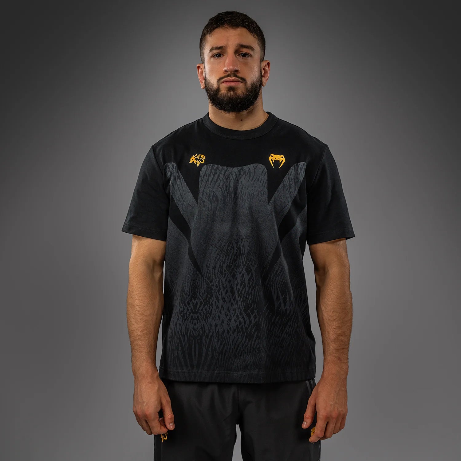 T-shirt Venum x Chimaev Wild Borz – Noir/Gris