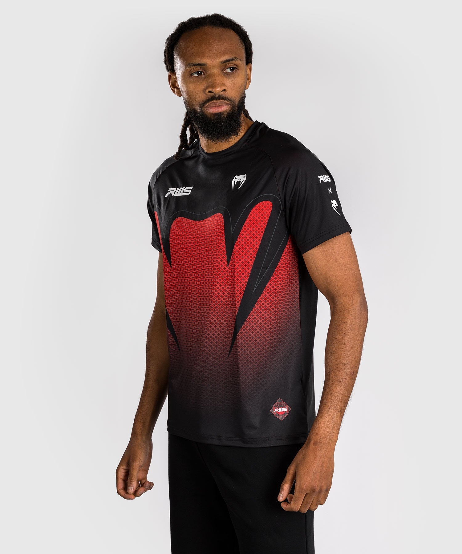 T-shirt Dry-Tech Homme Venum x RWS 2.0 – Noir/Rouge